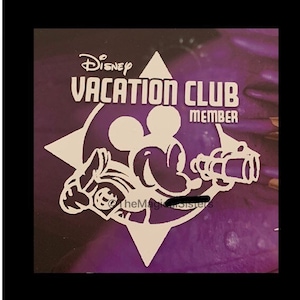Disney Vacation Club Member sticker -- Vinyl car window sticker--DVC Mickey binoculars sticker- WDW Car decal