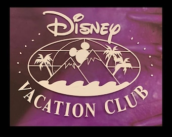 Disney Vacation Club Member sticker -- Vinyl car window sticker--DVC Mountains  logo bumper sticker- WDW Car decal