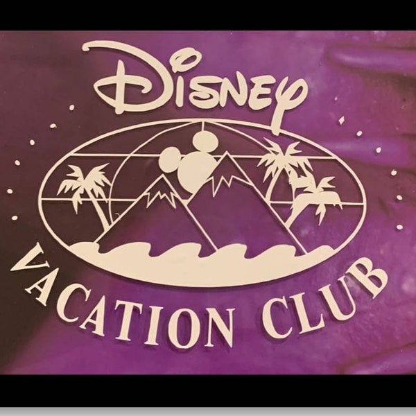 Disney Vacation Club Member sticker -- Vinyl car window sticker--DVC Mountains  logo bumper sticker- WDW Car decal