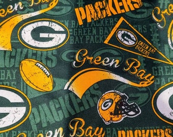 Green Bay Packers Fabric - Etsy