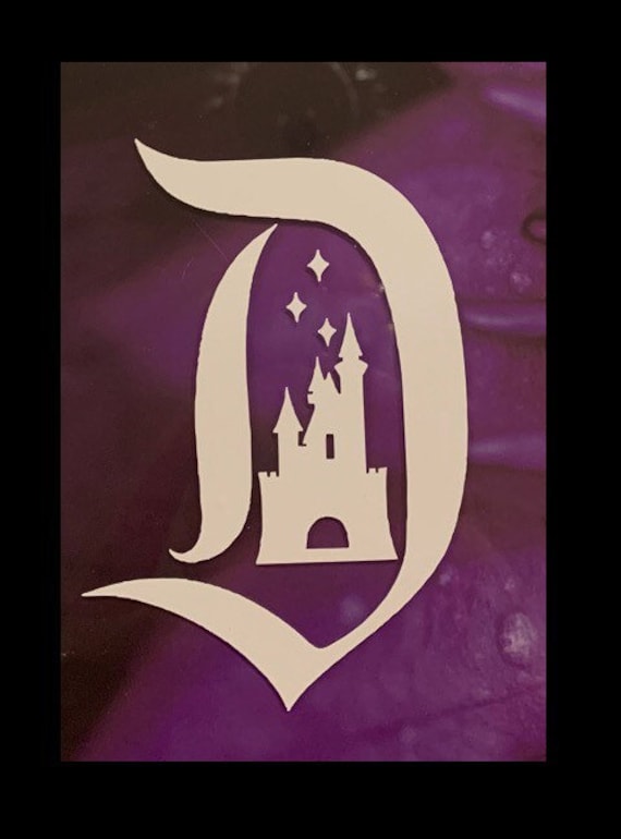 Disneyland D sticker Vinyl car window sticker Disneyland bumper sticker Disneyland Car decal