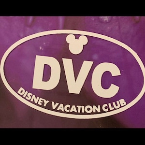 Disney Vacation Club Member sticker -- Vinyl car window sticker-DVC oval bumper sticker- WDW Car decal