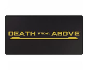 Battletech Mechwarrior | Death From Above | Desk Mat | Gifts for Gamers | XL Computer Mat