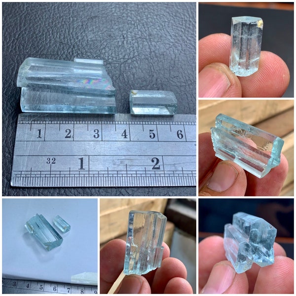 Blue aquamarine facet grade terminated  crystal,anniversary gift,birthday gifts,gift for mom,gift for dad,gift for her,DIY gifts,wholesale