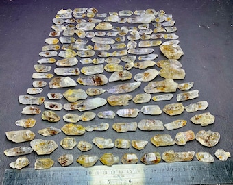 Petroleum Diamond Quartz Crystals: Baluchistan Pakistan (135 Pieces)