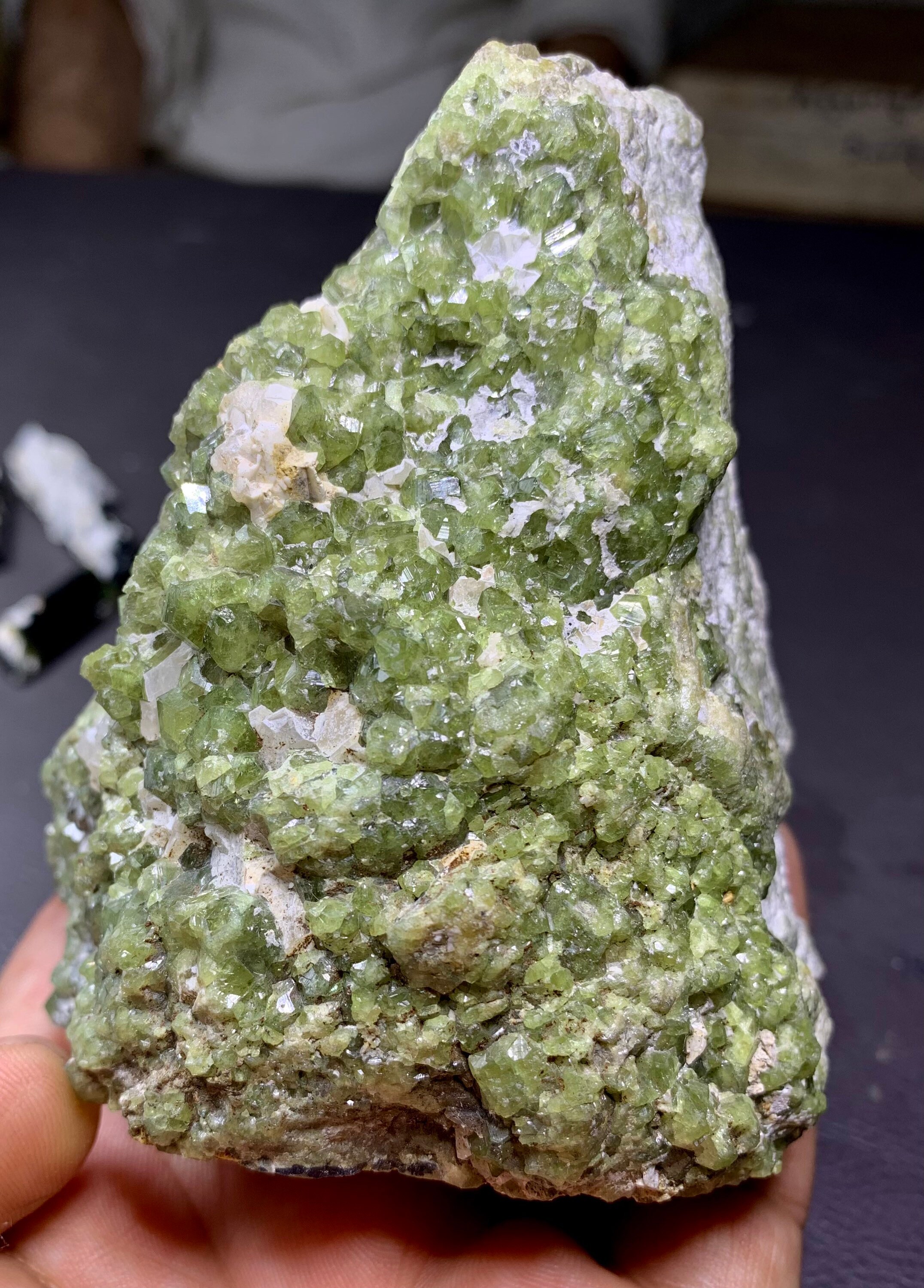 Demantiod Garnet Cluster,green Garnet Collection Grade Cluster Specimen ...