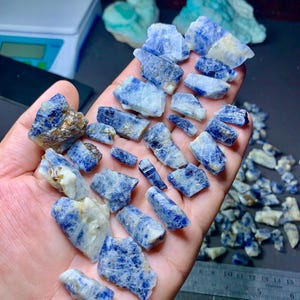 Raw Blue Sapphire Crystals Lot - Afghanistan Minerals (500 grams)