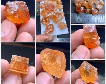 Imperial topaz crystals and rough lot,Heated topaz crystals ,Sherry topaz,anniversary gift,birthday gift,gift for mom,DIY gift