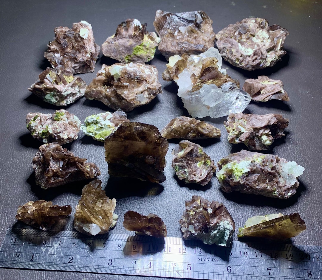 Axinite Clusters Specimens,axinite Combine Quartz Specimens Lot,rare ...
