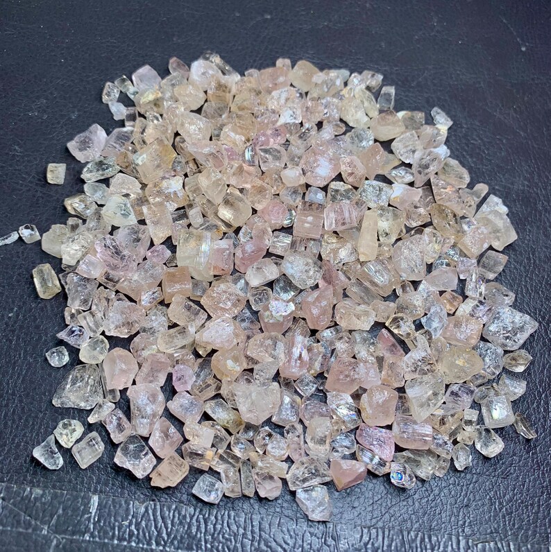 Pink Topaz Rough Pink Topaz Rough Crystals: Raw Mineral Specimen, 170 Grams - Etsy