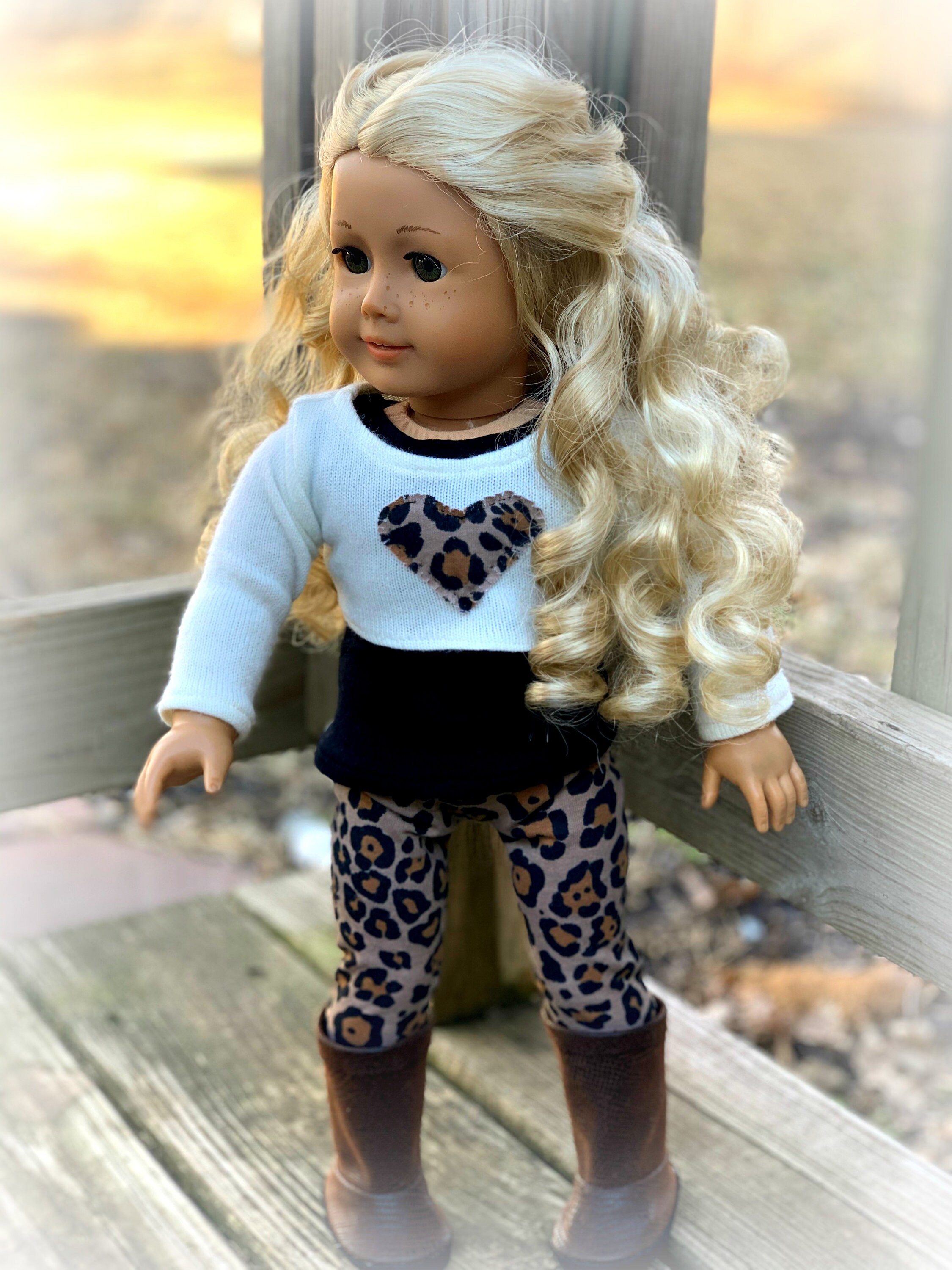 Fits like American Girl Doll Leggings for 18 inch doll clothes Etsy