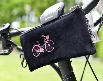 Fahrradtasche,Lenkertaschen mit Klettverschluss,kleine Fahrradtasche, Geschenk personalisierbar