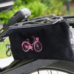 Fahrradtasche,Lenkertaschen mit Klettverschluss,kleine Fahrradtasche, Geschenk personalisierbar Bild 3