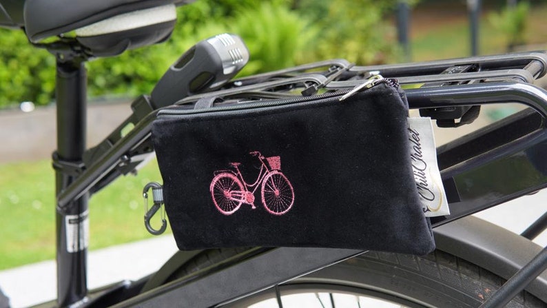 Fahrradtasche,Lenkertaschen mit Klettverschluss,kleine Fahrradtasche, Geschenk personalisierbar Bild 3