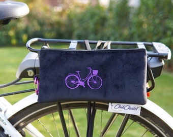 Fahrradtasche,Lenkertasche, kleine Fahrradtasche,Fahrradtasche mit Klettband, Handytasche Fahrrad,Tasche Lenker, Geschenk personalisierbar