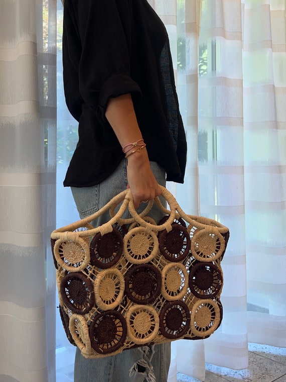 Korbtasche, Einkaufskorb, Marktkorb, Shopper, Tasche, geflochten