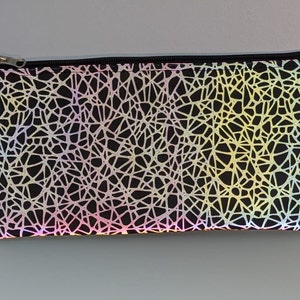Bicycle bag reflective, lights up as soon as light hits it, artificial leather, handlebar bag, small bicycle bag, mobile phone bag bicycle,