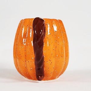 Speckled Pumpkin Mug tableware Fall Coffee Mug Pumpkin Spice Mug Autumn Halloween decor Pumpkin shaped mug Hello pumpkin image 3