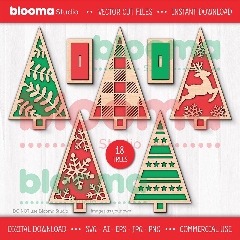 Christmas Tree Svg Files - Etsy