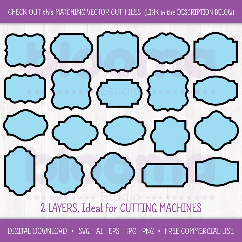 Frames SVG, Layered Files, Labels Svg, Signs Svg, Tags Svg, Printable ...