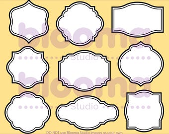 Classic Frames SVG, Sign svg, Layered frames svg, Laser cut file, Frame clipart, Frames PNG, Label svg, Commercial use, Frame printable, JPG