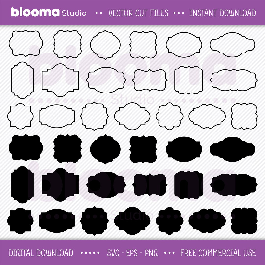 Frame SVG Bundle, Classic Frame Svg, Frame PNG, Frame Cut File, Frame