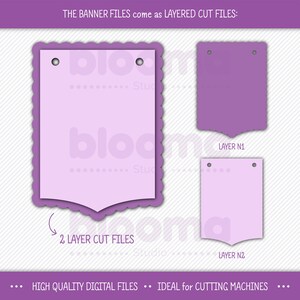 Scalloped Banner Svg, Party Banner PNG, Banner Flag Svg, Birthday ...