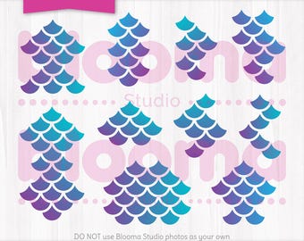 Mermaid scales SVG bundle, Mermaid scales pattern, Scales template, Mermaid scales PNG, Laser cut file, Mermaid pattern svg, Commercial use