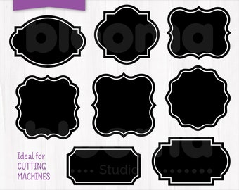 Classic frames SVG, Labels svg, Tags svg, Decorative frame svg, Vector frame, Frame template, Frame clipart, Laser cut file, PNG JPG Ai Eps