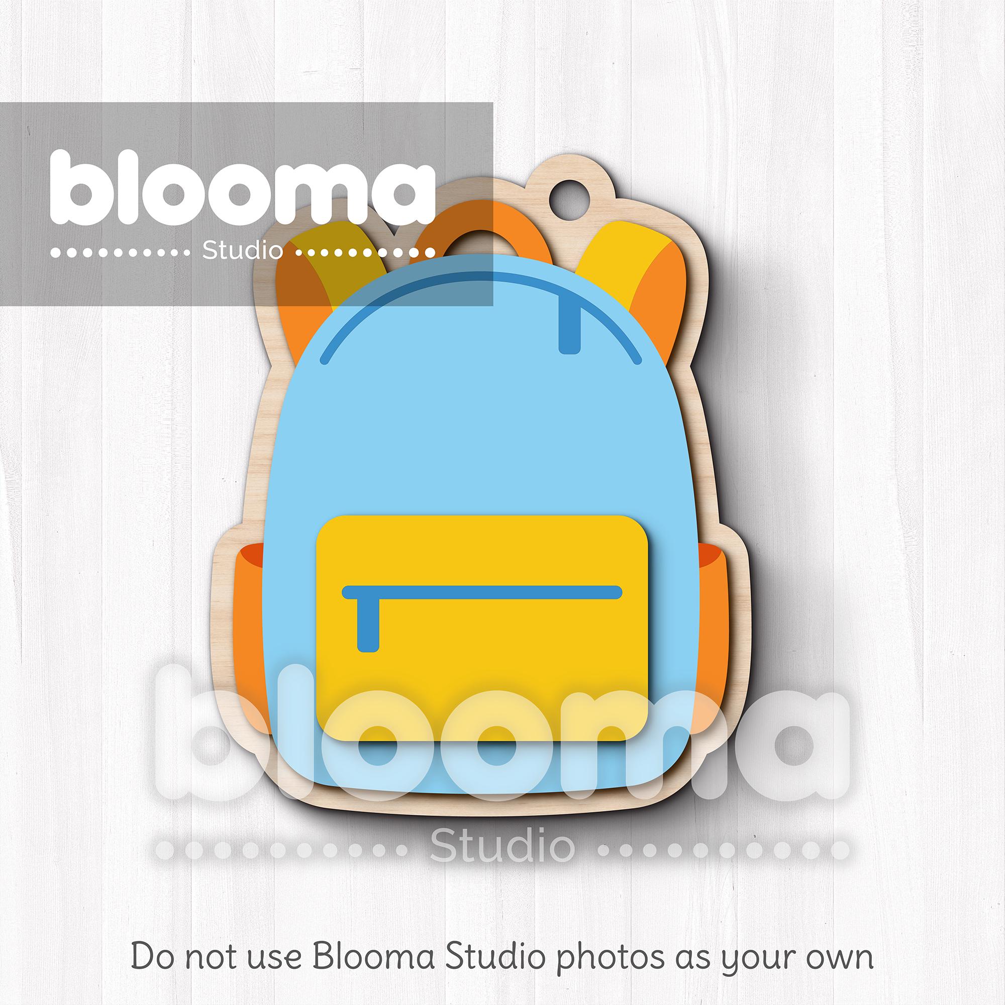 Kids Backpack Name Tags Svg, Back to School Bag Tags Laser Files, Back ...