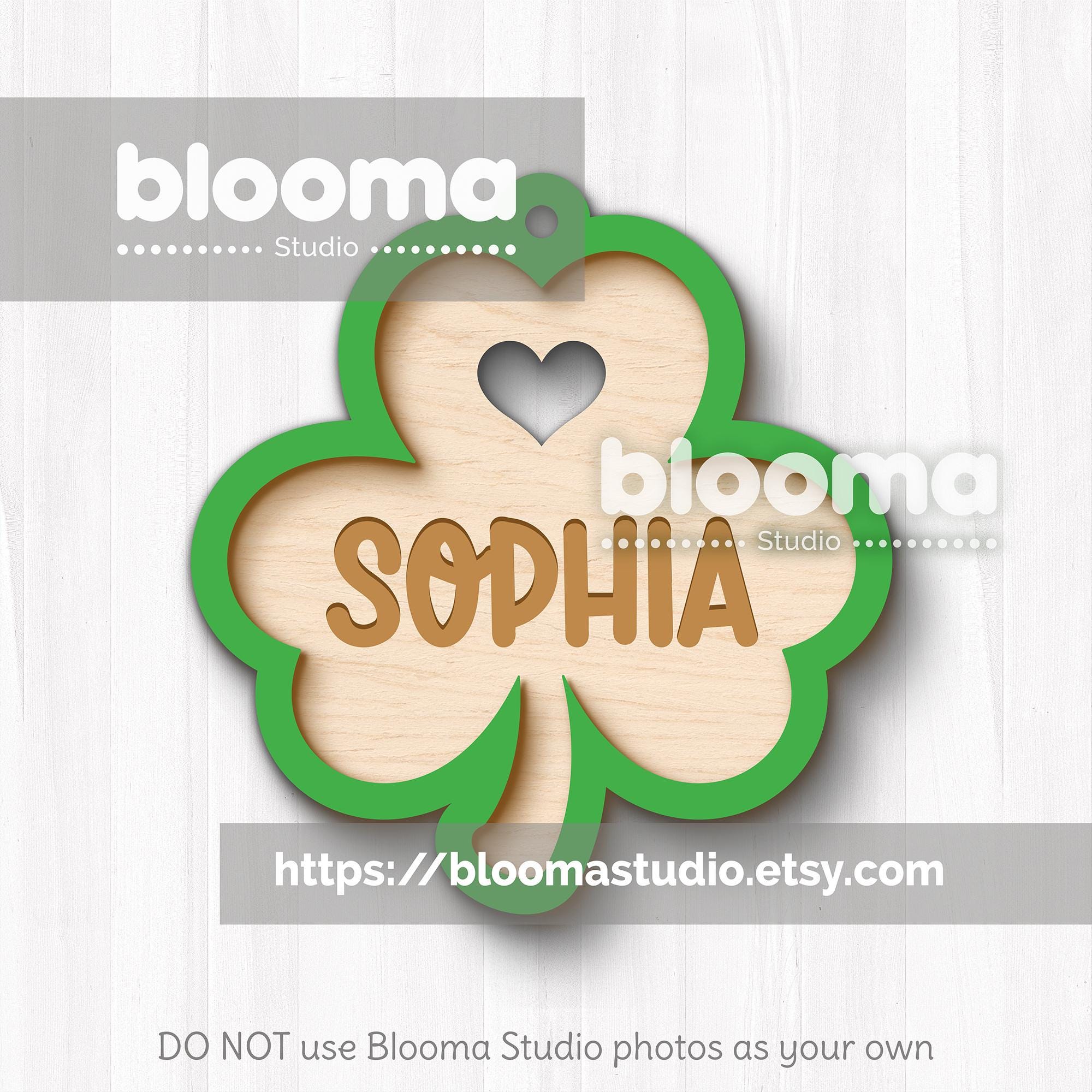 St Patrick's Day Name Tags SVG, Personalized Clover Tag, St Patricks ...