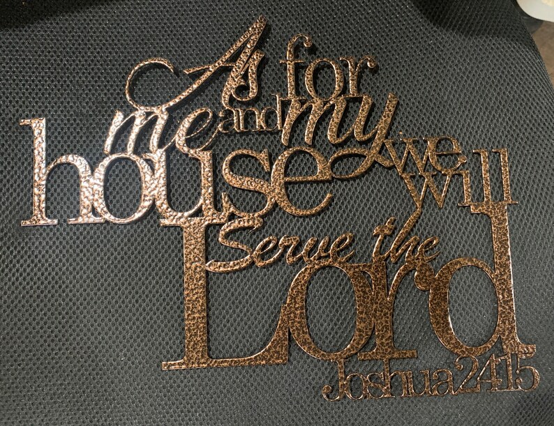 Joshua 2415 As For Me and My House Metal Wall Art Decor Etsy
