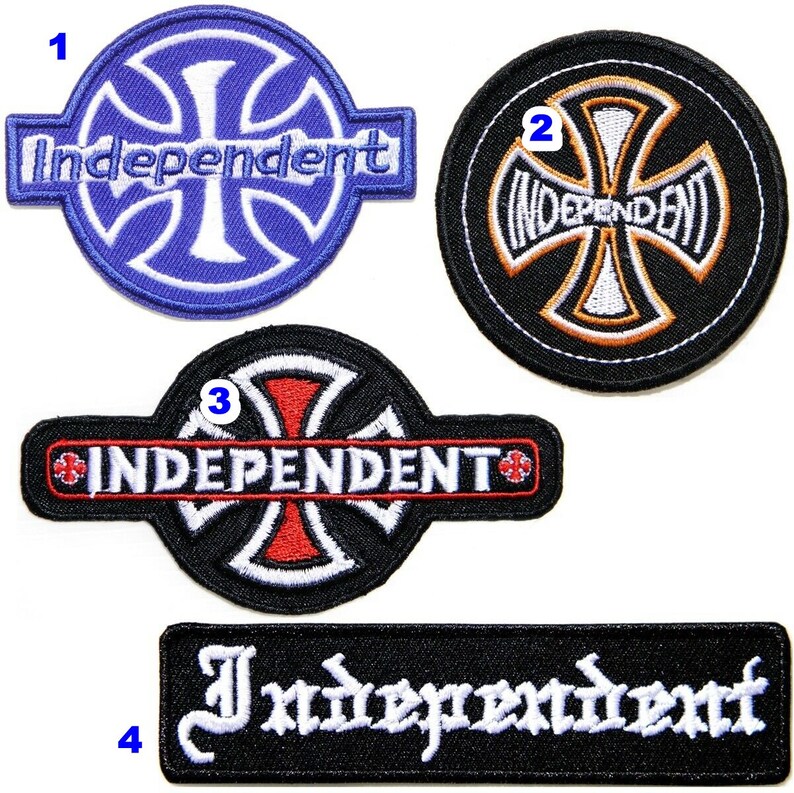 INDEPENDENT Cross MC Biker Cafe Racer Patch Iron On Applique Etsy