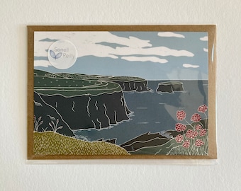 Kilkee Cliffs Greeting Card