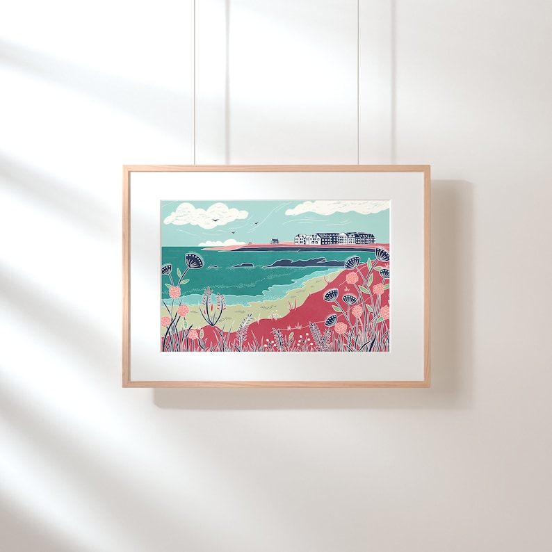 The Stretch in the Sun Spanish Point Art Print image 1