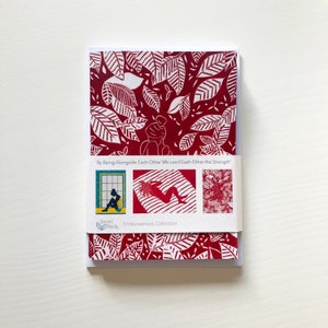 Endometrioise-collectie - Door naast elkaar te zijn, lenen we elkaar de kracht, pakket van zes kaarten en enveloppen, blanco van binnen