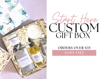 Build A Box Care Package, Create Your Own Spa Gift Box for Her, Build A Self Care Gift Box for Friend, Create A Personalized Friendship Gift