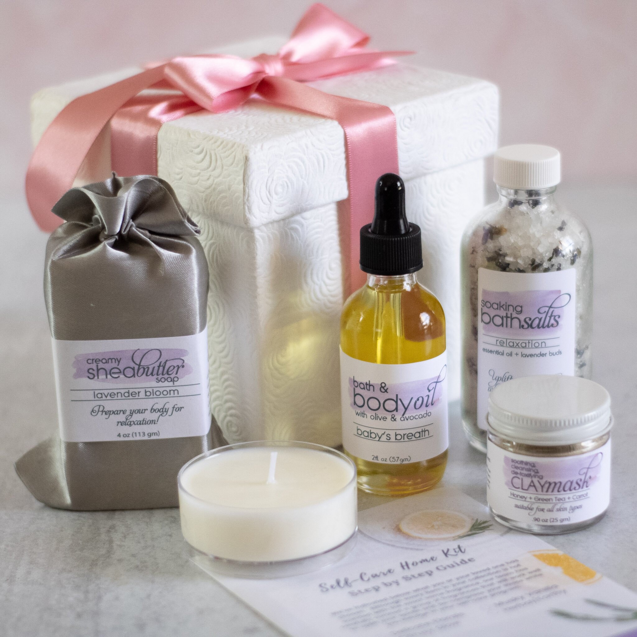 At Home Spa Kit For Her Boxed Gift Set Etsy