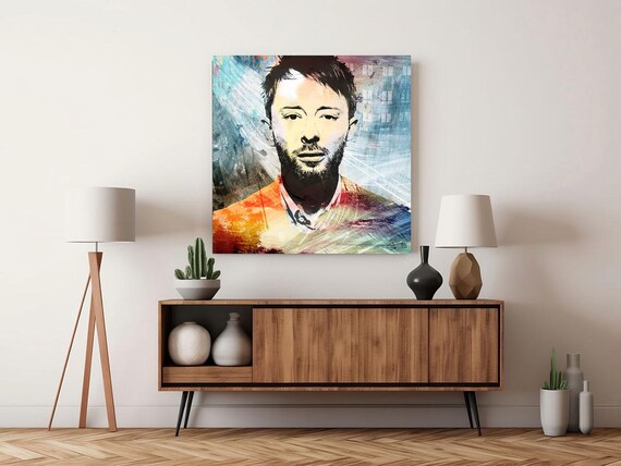 Thom Yorke Canvas Print: Radiohead Portrait, Digital Painting - Etsy