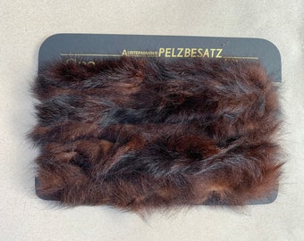 Pelzbesatz Fellborte Echtfell Opossum  Austermann Vintage 5m