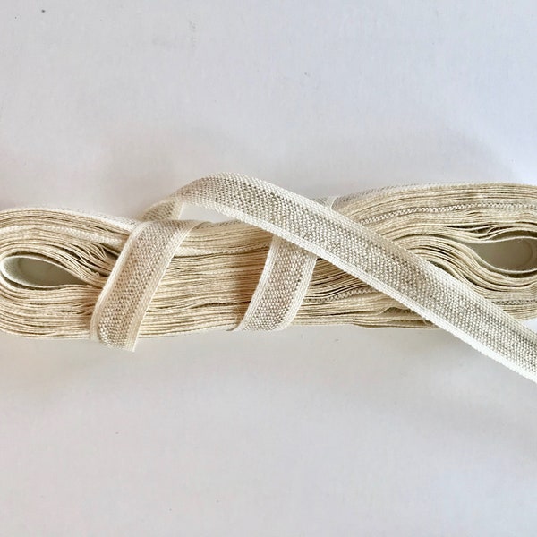 10 m ribbon cotton/linen vintage