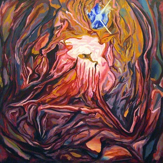 18h 3.8m 0s: Original Oil Painting on Canvas (48x48 Inches) - Etsy