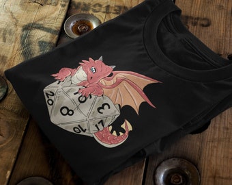 Fantasy T-Shirt- Dragon Hatching - DND - Gift For Dnd - D20 Gift Tee- Game Master - Adventure - RPG Shirt