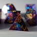 Cosmo Handmade Sharp Edge Resin Dice Set RPG Game DND MTG Tabletop Gaming
