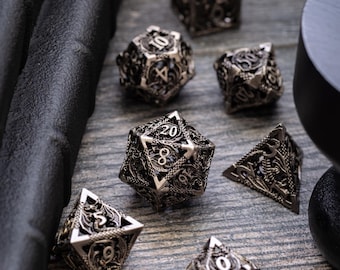 Dragon Hollow Metal DND Dice Set