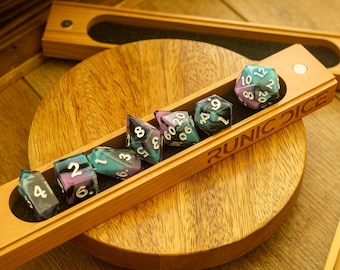 Cherry Wood DnD Dice Storage Box