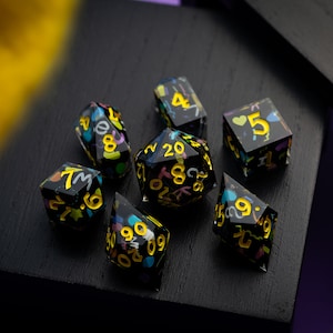 Retro handgemaakte hars DND dobbelstenen set MTG tafelblad gaming