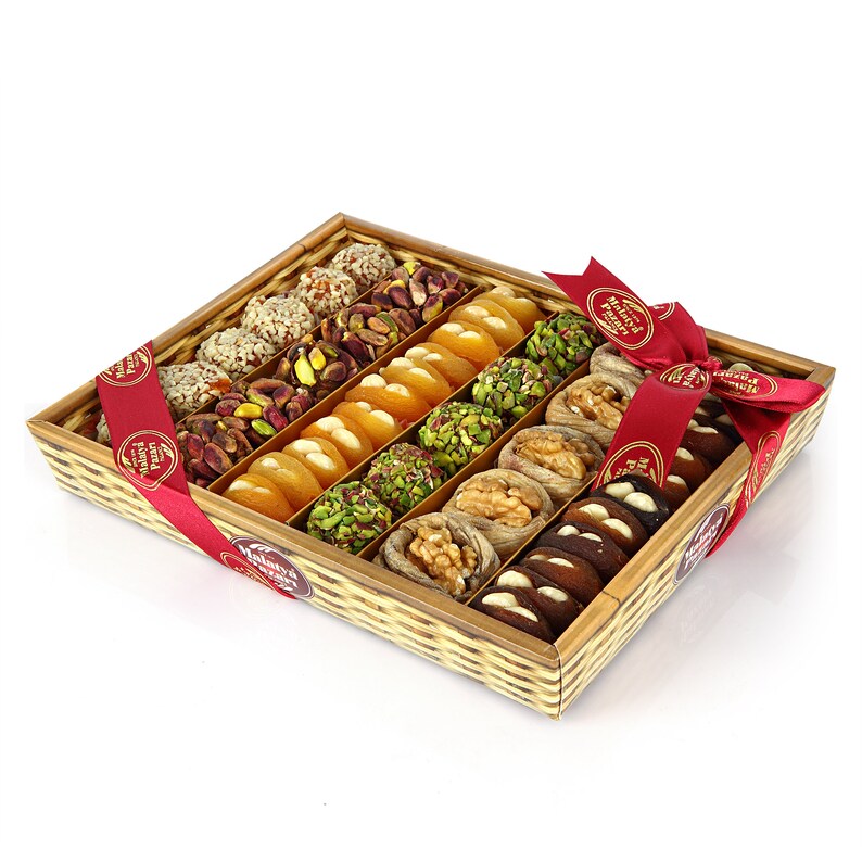 Natural Dried Fruit and Nut Basket Christmas Gift Dried Etsy