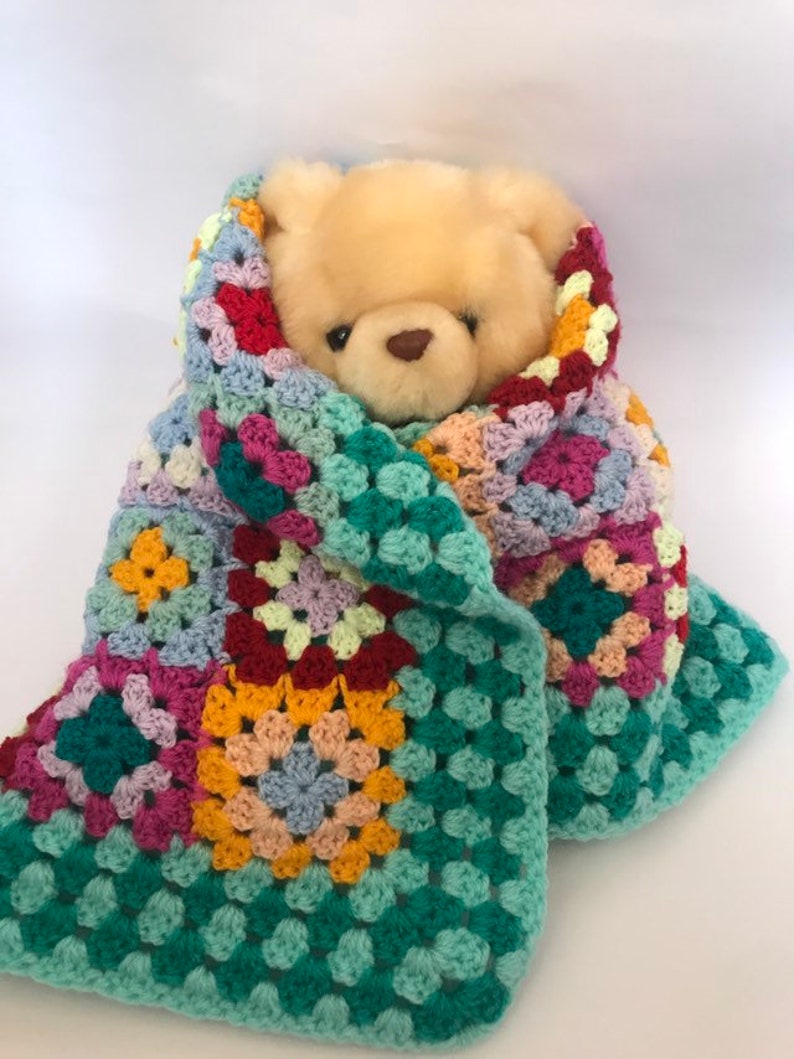 Baby Blanket / Handmade Cuddle Blanket / Colorful Blanket / Etsy