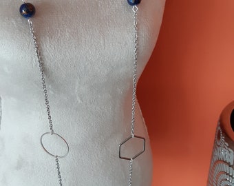 asymmetrical geometric necklace